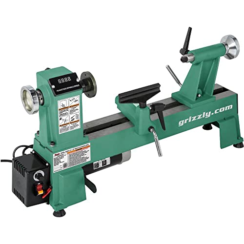 Grizzly Industrial T25920-12" x 18" Variable-Speed Benchtop Wood Lathe
