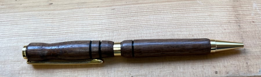 slimline walnut wood pen